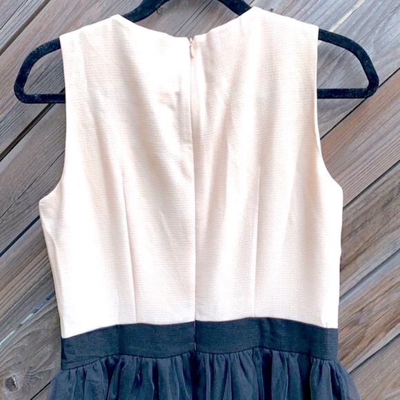 ModCloth Lace & pearl cream dress w/ black tulle. - Picture 13 of 16